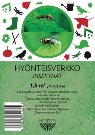 Hyönteisverkko 1,2 x 30 m harmaa