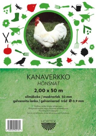 KANAVERKKO 50 mm x 2,0 x 50 m
